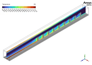 Pin Fin In Microchannel CFD Simulation - Numerical Paper Validation