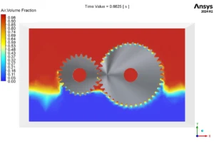 Gear Box Lubrication CFD Simulation Using Dynamic Mesh - ANSYS Fluent Tutorial