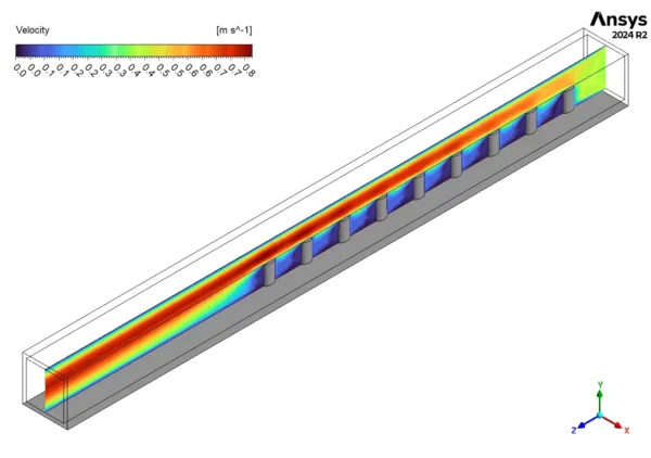 Pin Fin In Microchannel CFD Simulation - Numerical Paper Validation