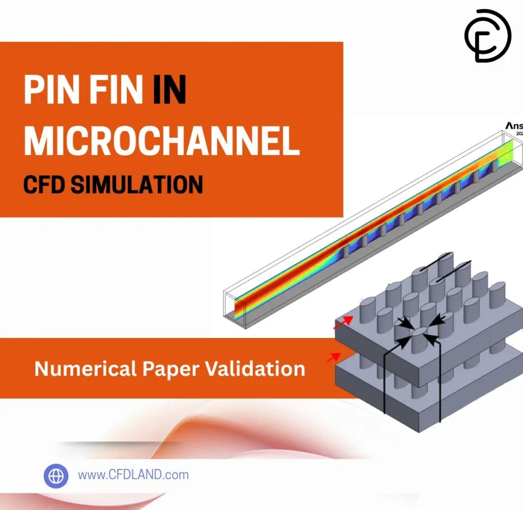 Pin Fin In Microchannel CFD Simulation - Numerical Paper Validation