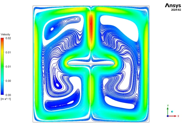 Coupled Radiative & Convective Heat Transfer In Cavity CFD Simulation - ANSYS Fluent Tutorial