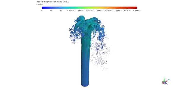 VOF to DPM, Water Jet Breakup CFD Simulation with ANSYS Fluent