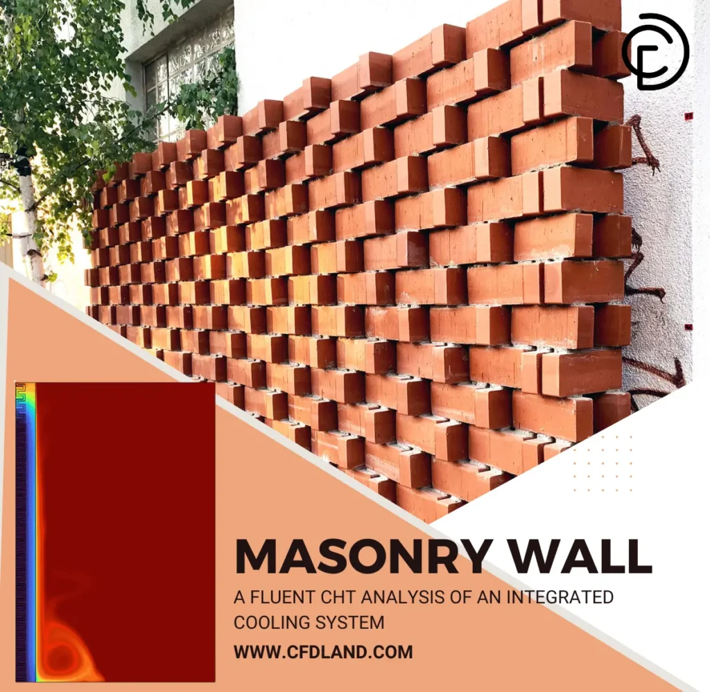 Masonry Wall CFD: A Fluent CHT Analysis of an Integrated Cooling System