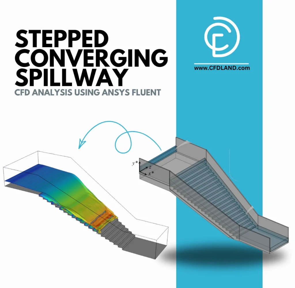 Stepped Converging Spillway CFD Analysis using ANSYS Fluent