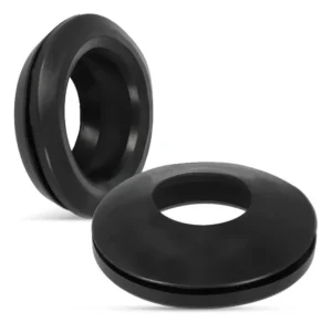 A photograph of a typical flexible rubber seal used in pipe systems, the subject of this Fluid-Structure Interaction CFD study