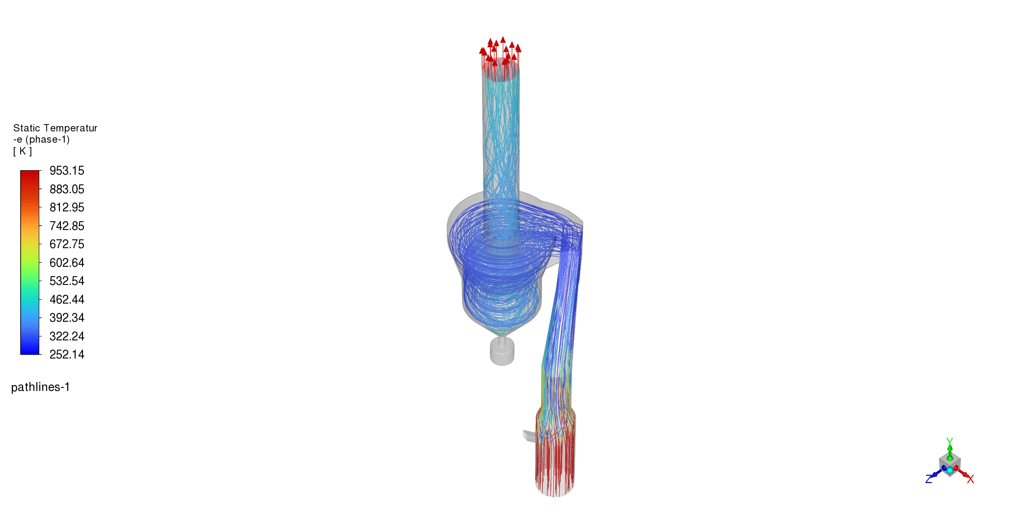 Industrial Cyclone Preheater CFD Simulation Using DDPM in Fluent