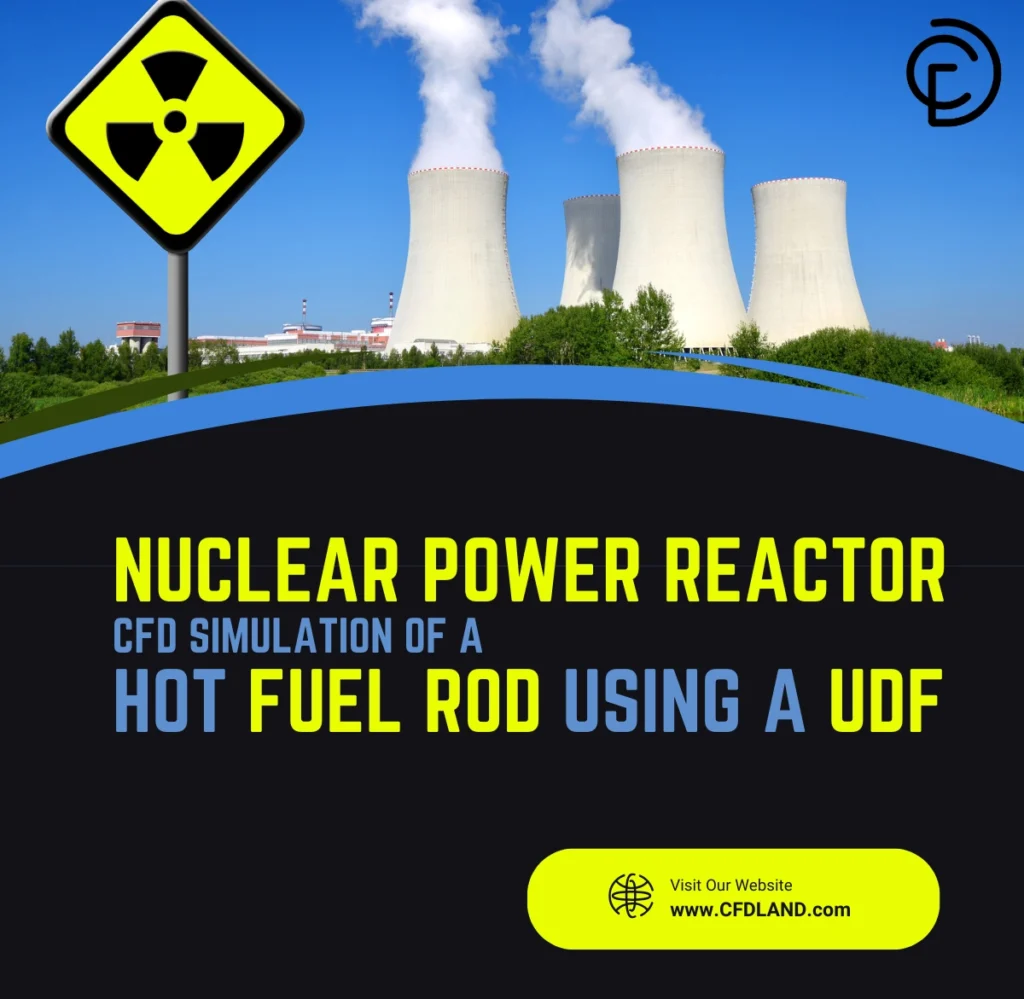 Nuclear Power Reactor CFD Simulation of a Hot Fuel Rod Using a UDF