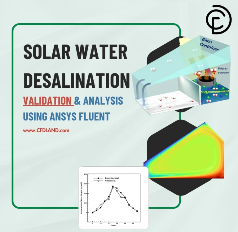 Solar Water Desalination CFD Simulation: Validation and Analysis using ANSYS Fluent
