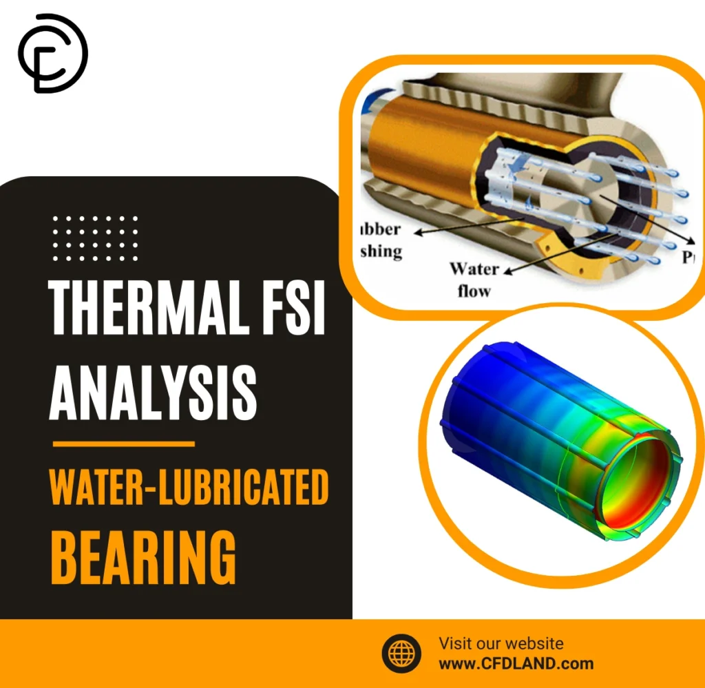 Thermal FSI Analysis of Water-Lubricated Bearing: CFD Simulation using ANSYS Fluent and System Coupling