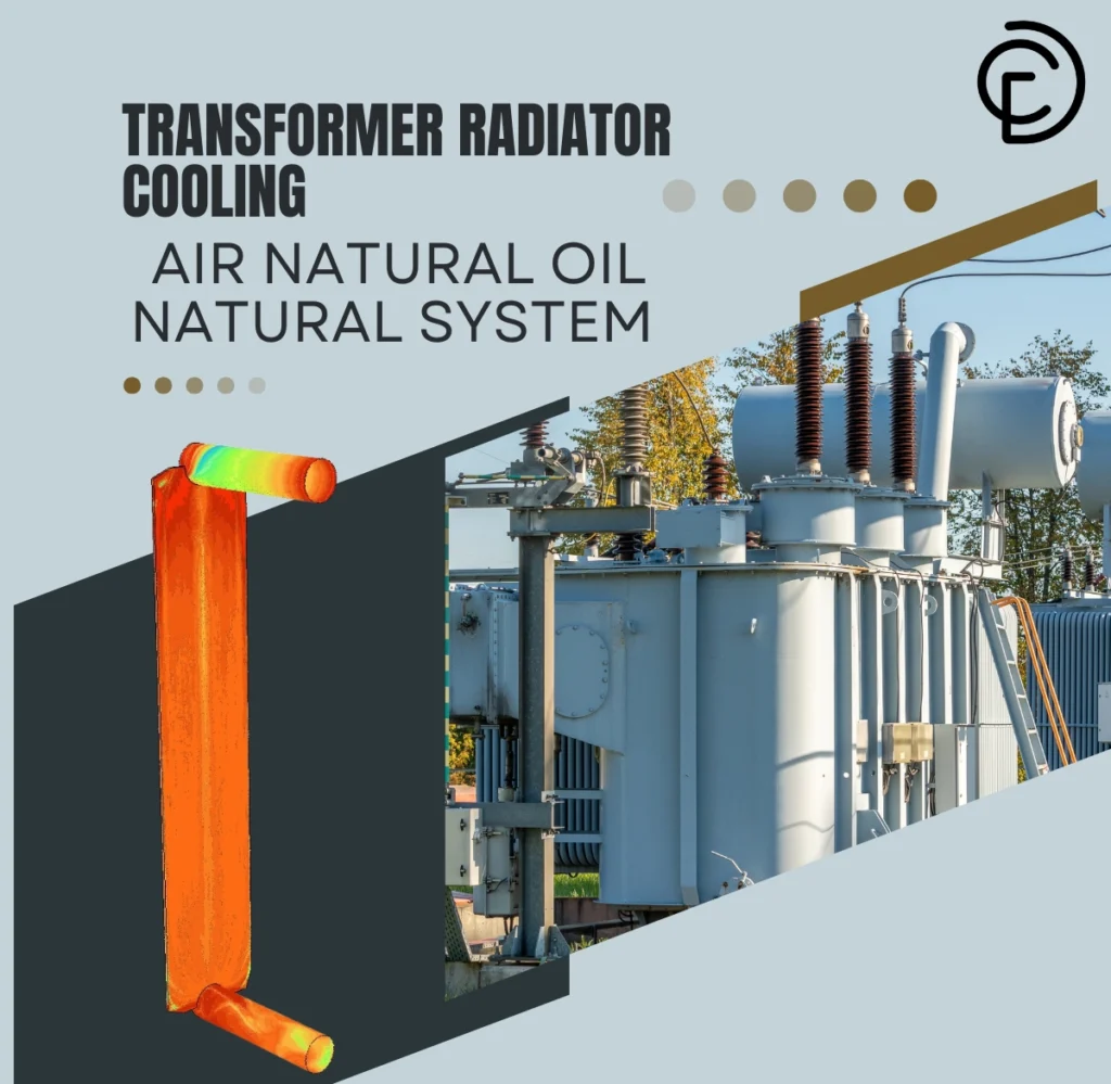 CFD Analysis of Transformer Radiator Cooling (ONAN): ANSYS Fluent Simulation of Air Natural Oil Natural System