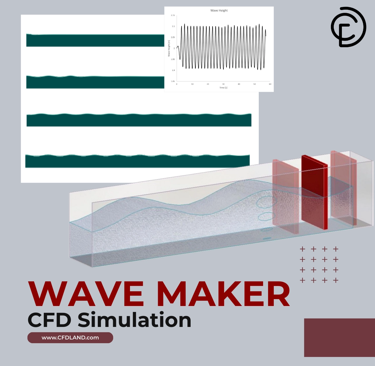 Wave Maker CFD Simulation: Dynamic Mesh & VOF Analysis in ANSYS Fluent