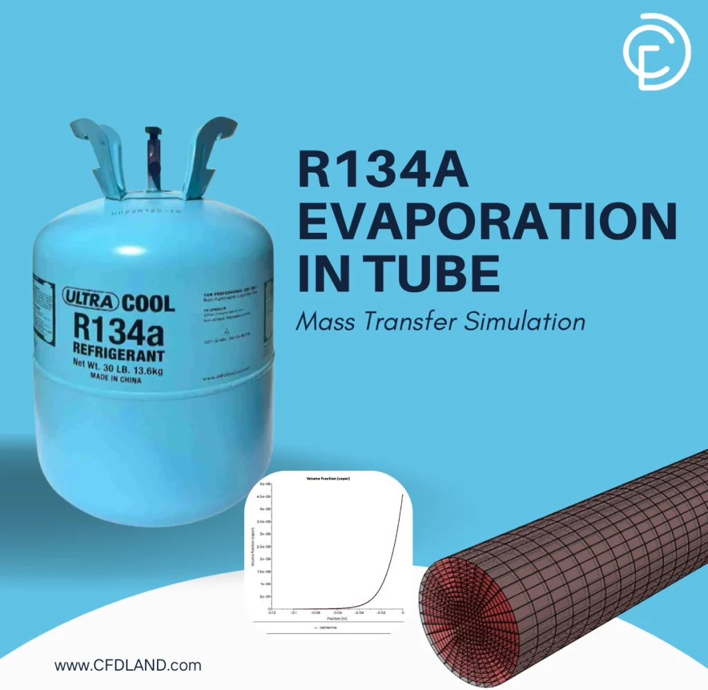 R134a Evaporation in Tube CFD Simulation: ANSYS Fluent Mass Transfer Tutorial