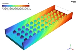 Triangular Shaped Pin Fins CFD Validation: Open Microchannel Heat Sinks in Fluent