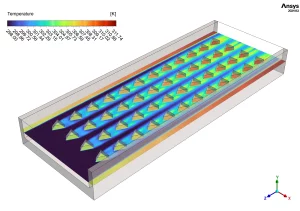 Triangular Shaped Pin Fins CFD Validation: Open Microchannel Heat Sinks in Fluent