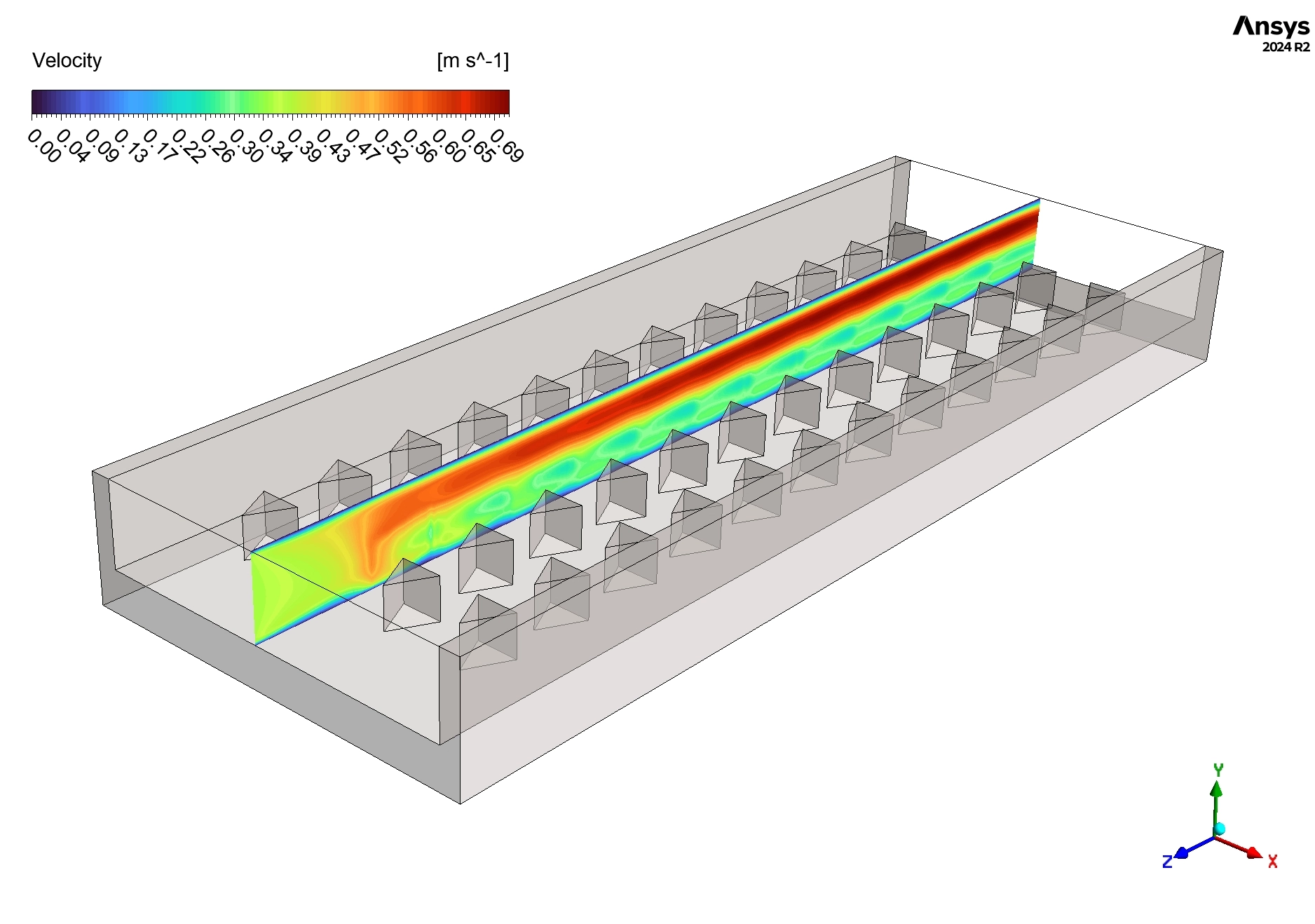 Triangular Shaped Pin Fins CFD Validation: Open Microchannel Heat Sinks in Fluent