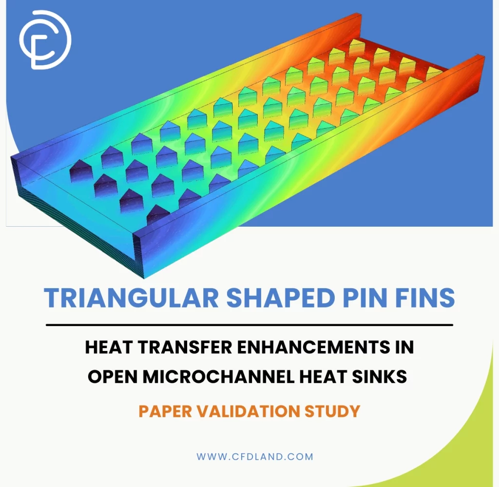 Triangular Shaped Pin Fins CFD Validation: Open Microchannel Heat Sinks in Fluent