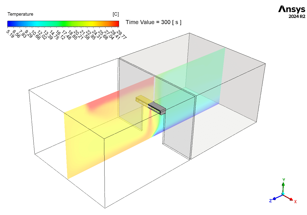 Air Curtain Performance CFD Simulation: ANSYS Fluent HVAC Tutorial