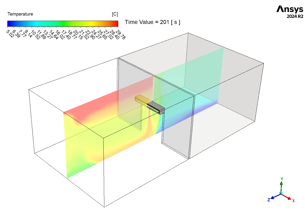 Air Curtain Performance CFD Simulation: ANSYS Fluent HVAC Tutorial