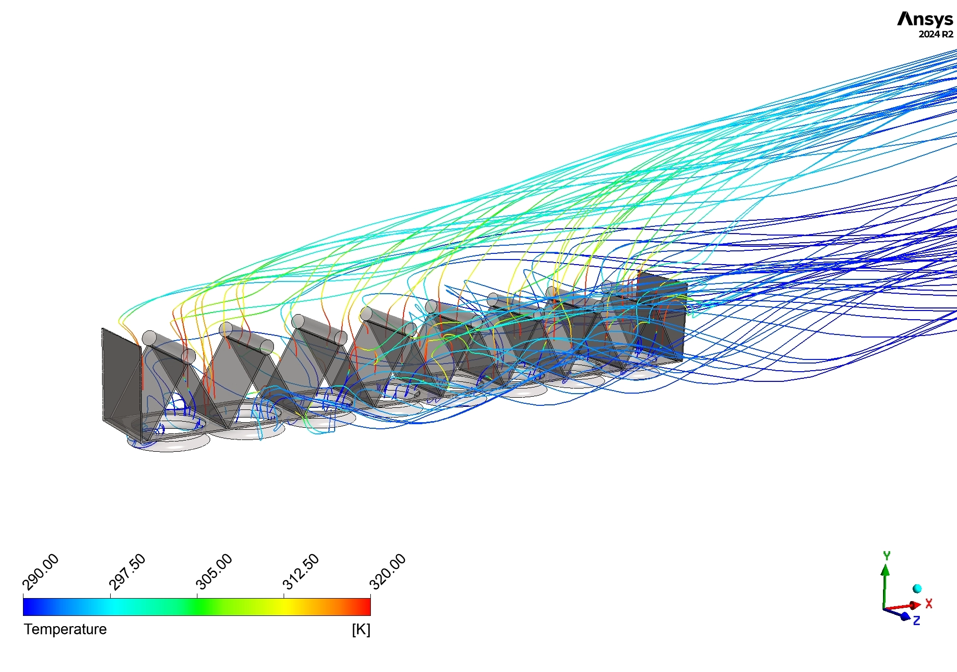 Air-Cooled Steam Condenser CFD Simulation: ANSYS Fluent Thermal Analysis