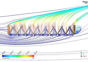 Air-Cooled Steam Condenser CFD Simulation: ANSYS Fluent Thermal Analysis