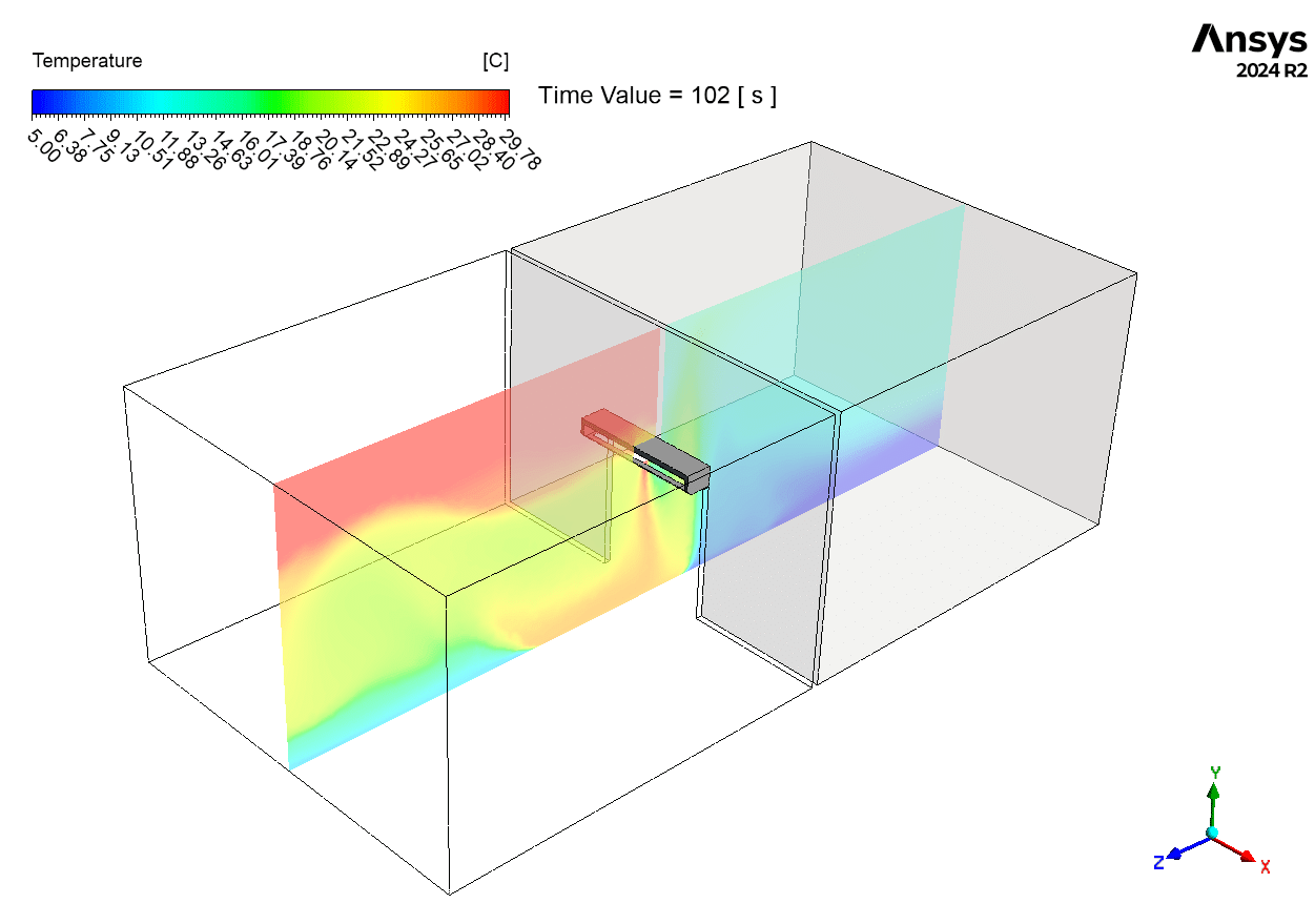 Air Curtain Performance CFD Simulation: ANSYS Fluent HVAC Tutorial