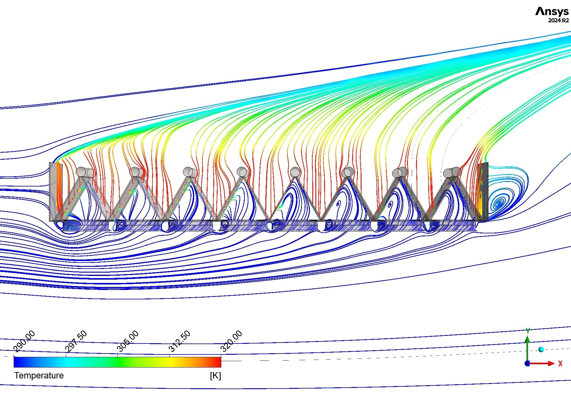 Air-Cooled Steam Condenser CFD Simulation: ANSYS Fluent Thermal Analysis