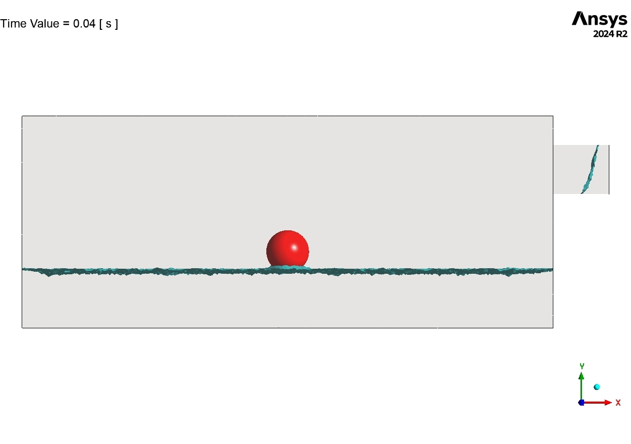 Ball Motion During Water Tank Filling CFD Simulation: ANSYS Fluent 6-DOF Tutorial