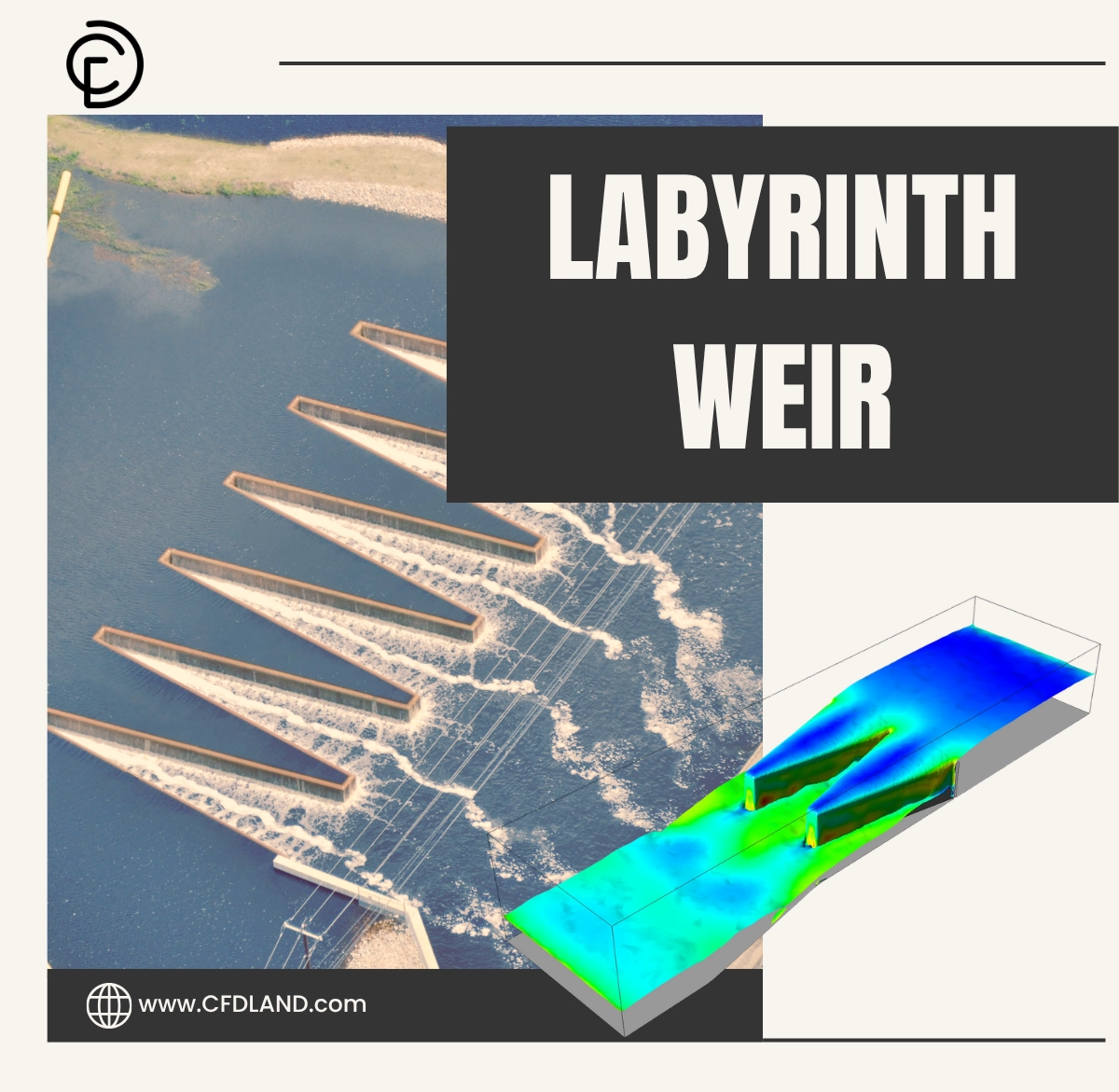 Labyrinth Weir CFD Simulation: ANSYS Fluent Multiphase Tutorial