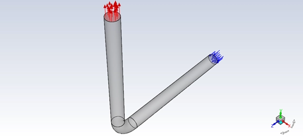 Dynamic Erosion in Oil and Gas Pipes CFD: Erosion-MDM Coupling 
In the petroleum industry, long pipelines continuously transport heavy crude oil from the ground. However, this raw liquid contains thousands of solid sand particles. When this fluid travels at high speeds, the heavy sand impacts the metal walls and scrapes away the surface. This dangerous physical damage is called dynamic erosion. Over months of operation, the pipe loses its thickness and eventually breaks. Therefore, performing a Dynamic Erosion in Oil and Gas Pipes CFD analysis is highly essential for engineers. By using this ANSYS Fluent tutorial project, designers can perfectly predict where the pipe will fail and when it requires maintenance. To learn more about complex moving boundaries in fluid mechanics, we highly recommend exploring our professional Dynamic Mesh projects.

Figure 1: Oil & gas pipes industry as a costly infrastructure in most contouries
Simulation Process: Erosion-MDM Coupling
To build this professional CFD Analysis of Oil & Gas Pipes, we created a precise 3D geometry of a straight pipe connected to a standard 90-degree elbow. This bent shape is critical because turning fluids always create the most severe structural damage. We meshed this entire volume using high-quality hexahedral cells to perfectly capture the flow near the walls.
For the physical flow settings, we defined crude oil as the continuous liquid phase. Next, we injected solid quartz-sand as the moving discrete phase. To track the exact path of every sand grain, we activated the Discrete Phase Model (DPM). To calculate the realistic, long-term metal damage, we applied the powerful Erosion-MDM coupling. This means we combined the McLaury erosion equations with the Dynamic Mesh Module (MDM). As the sand destroys the wall, the software automatically changes the physical shape of the mesh to show the real grooves and holes. Furthermore, we extract all tangential and normal forces based on valid references to calculate the total material removal with perfect engineering accuracy.

Figure 2: Elbow pipe geometry schematic
Post-processing: Analysis of Flow Velocity and Runaway Wear
Let us carefully analyze the exact simulation contours and numerical data to deeply understand this pipeline failure. First, we must look at the crude oil velocity. The fluid enters the straight vertical pipe at a very high speed of 11.73 to 13.18 m/s. In this straight section, the flow is safe and the sand travels parallel to the walls. Because the particles do not hit the metal, the erosion rate remains extremely low, showing less than 0.48 kg/(s·m²).
However, the fluid physics change completely when the oil reaches the 90-degree elbow. The liquid oil turns the corner, but the heavy sand has too much physical momentum. Consequently, strong centrifugal forces push the sand directly into the outer curve of the elbow. The particles strike the metal wall at very high speeds and sharp cutting angles. Because of this violent impact, the DPM Erosion Rate McLaury contours show a massive bright hotspot exactly at the outer radius. The software strictly calculates a Vertex Maximum erosion rate of 7.51e-3 kg/(s·m²) at this concentrated location. 

Figure 3: Accumulated Deformation contours (0.00-2.20 mm) visualizing the physical grooves cut into the metal by the Erosion-MDM coupling.

Figure 4: DPM Erosion Rate McLaury contours (0.00-7.61 kg/(s·m²)) mapping the severe concentrated wear hotspots on the pipe wall.

Figure 5: Pipe coordinate plot from ANSYS Fluent dynamic mesh showing elbow centerline geometry (Y vs. Z coordinates): vertical inlet (Z = 0.25-0.28 m straight)

Figure 6: Velocity contours (0.00-13.18 m/s) showing the crude oil accelerating heavily at the outer curve of the elbow.
The most important achievement of this simulation is capturing the dynamic geometry changes. Because we utilized Erosion-MDM coupling, the software successfully deformed the pipe walls. The Accumulated Deformation contours visually display physical grooves measuring 0.1 to 2.20 mm deep at the hotspot. This shape change creates a dangerous feedback loop. When these grooves form, they disturb the local oil flow and increase the fluid velocity even more. This faster flow brings more sand to the exact same damaged spot, which accelerates the erosion drastically. Because of this highly accurate dynamic CFD data, engineers can clearly prove that simple steady-state equations are not enough, and they must install heavy protective coatings at the elbow to stop this runaway wear.
Frequently Asked Questions (FAQ)
•	What is Erosion-MDM coupling in ANSYS Fluent?
•	Erosion-MDM coupling is an advanced method that combines wear calculations with the Dynamic Mesh Module. When sand particles hit the wall and remove metal, the software automatically physically moves the mesh to show the new, damaged shape of the pipe.
•	Why does the most severe damage happen at the 90-degree elbow?
•	In a straight pipe, sand flows safely in the middle. However, at a bend, strong centrifugal forces physically throw the heavy sand grains outward. They crash directly into the outer curve at high speeds, which cuts the metal very quickly.
