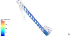 Powder Conveying DEM Simulation: Screw Conveyor Analysis