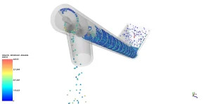 Powder Conveying DEM Simulation: Screw Conveyor Analysis