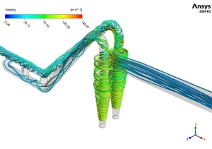 Pressure Drop in Industrial Parallel Cyclones CFD: ANSYS Fluent Tutorial