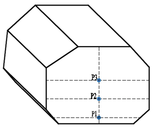 A diagram showing the exact testing points at 1 cm, 19 cm, and 36 cm heights to measure wall forces.