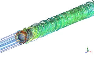 Capsule Microrobot In Biomedical CFD Simulation