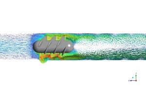 Capsule Microrobot In Biomedical CFD Simulation