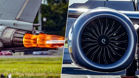 The jet engines on modern commercial airplanes are highly complex turbomachines that include both pump (compressor) and turbine sections
